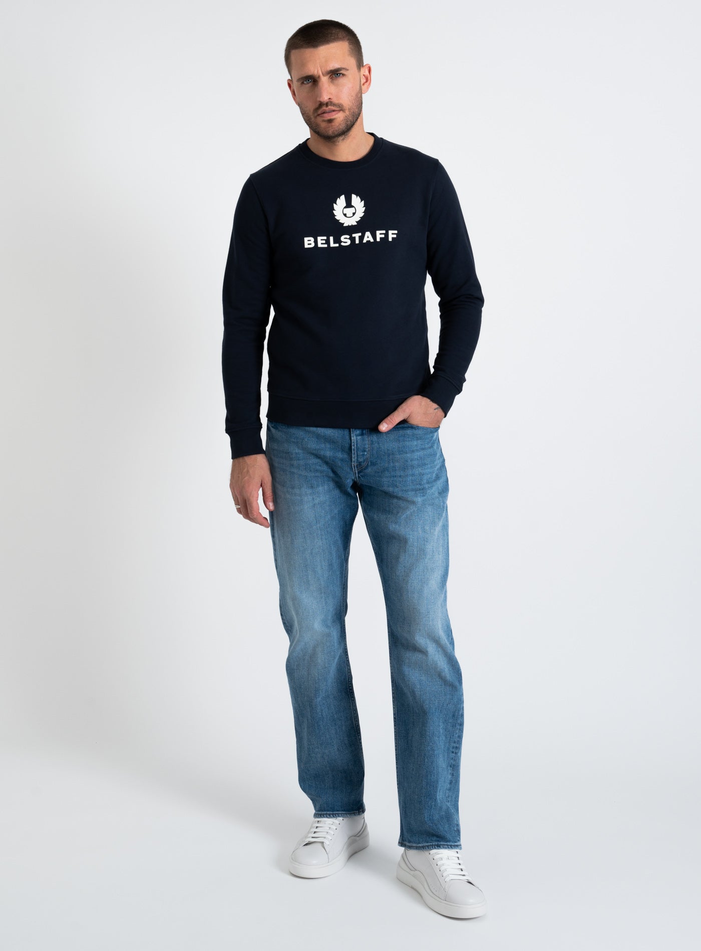 9-104139 BELSTAFF SIGNATURE CREWNECK