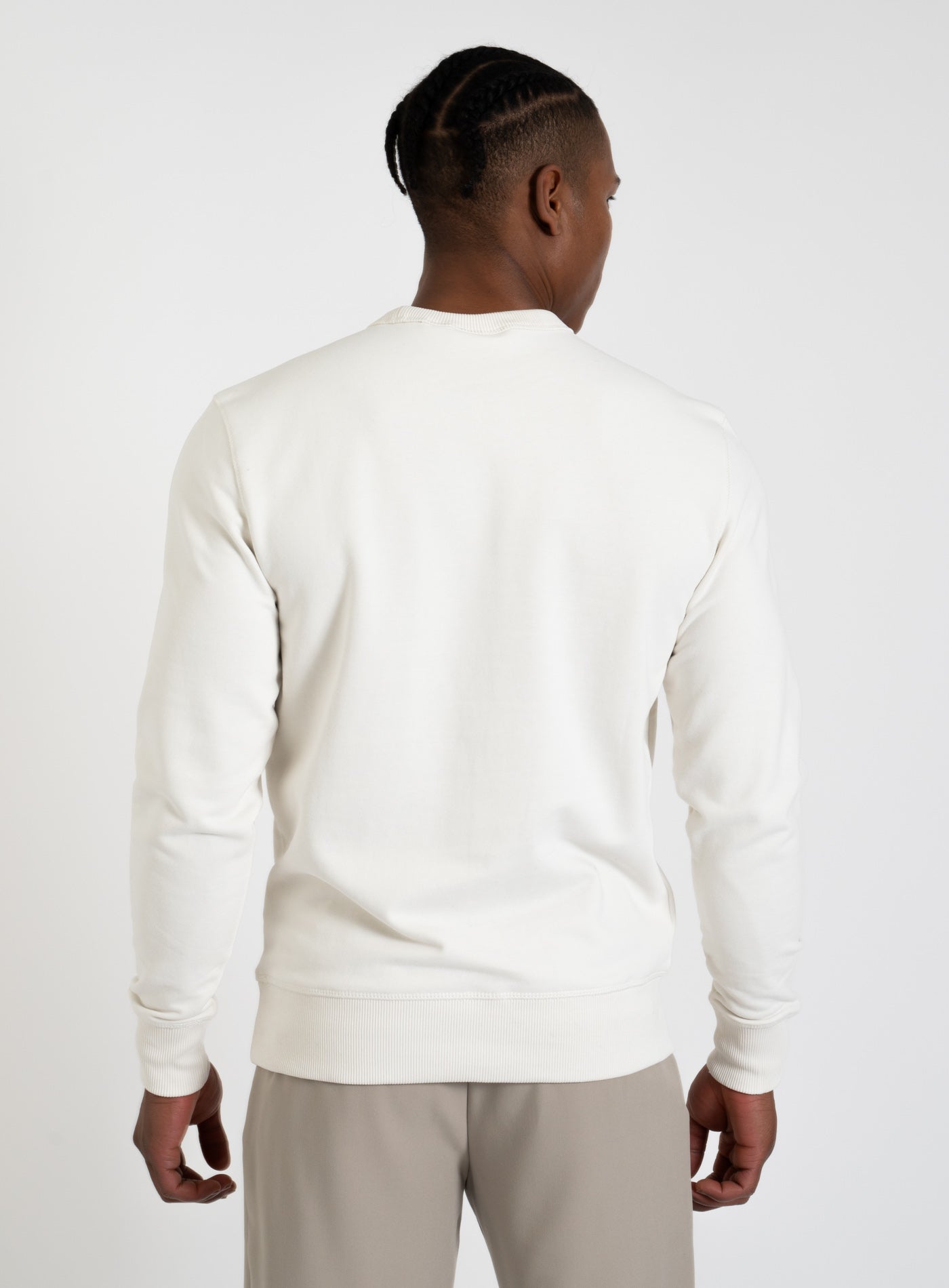 251-J30J327115 WOVEN LABEL CREW NECK