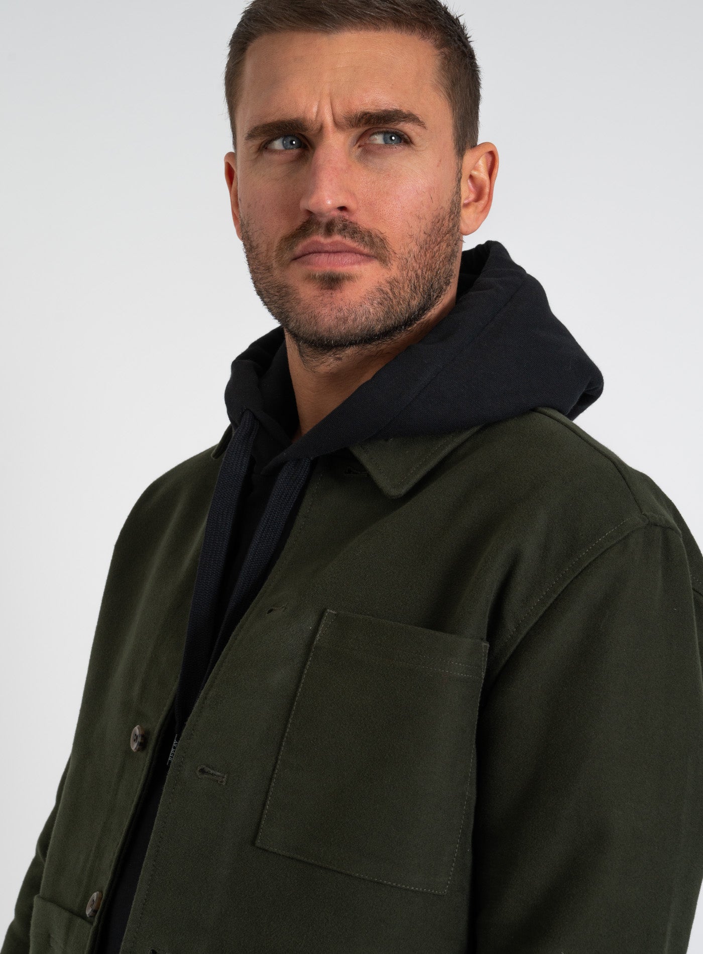 251-JOURNEY PEACHED OVERSHIRT LDM640116