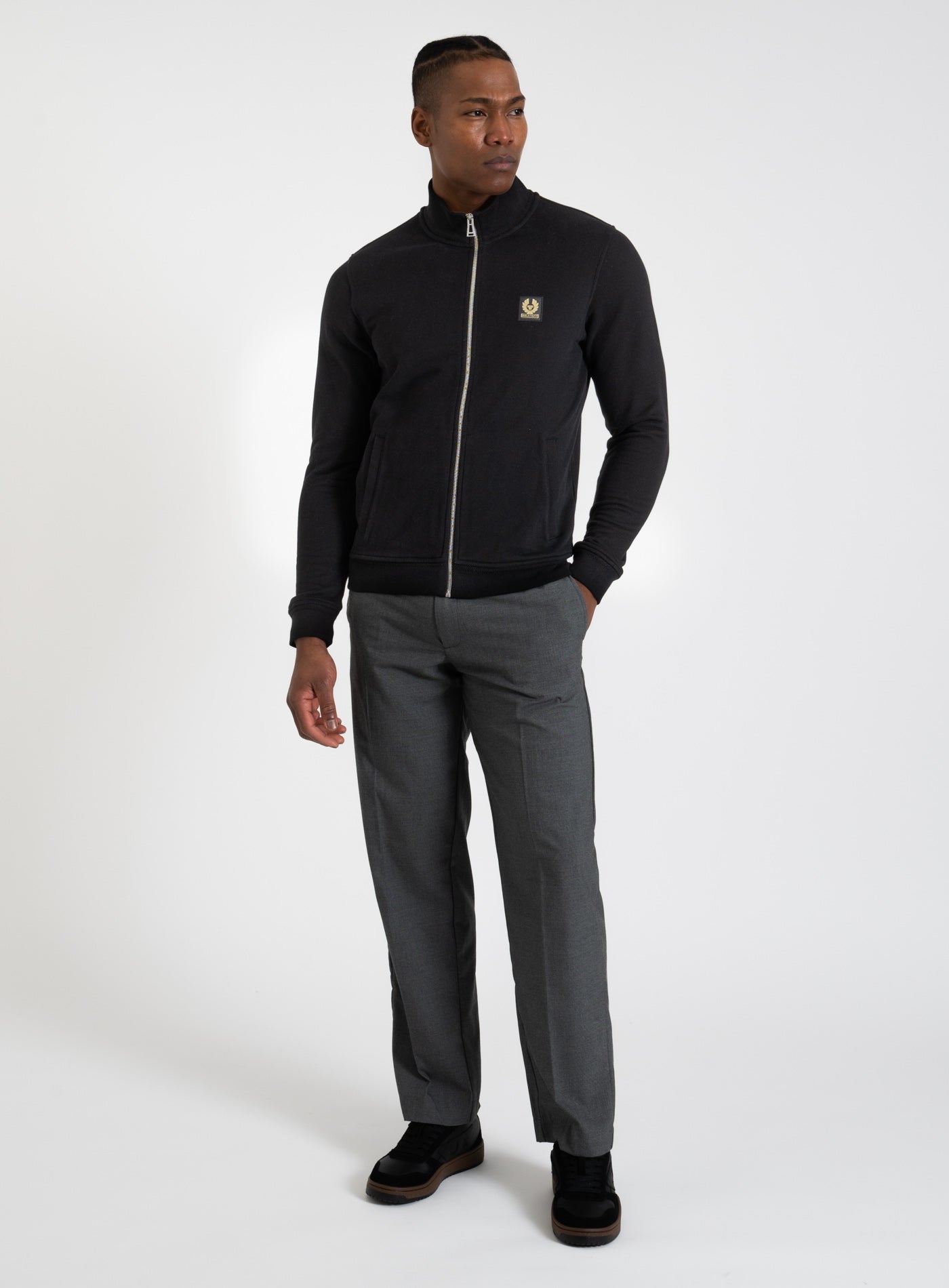 9-100050 BELSTAFF FULL ZIP SWEATSHIRT
