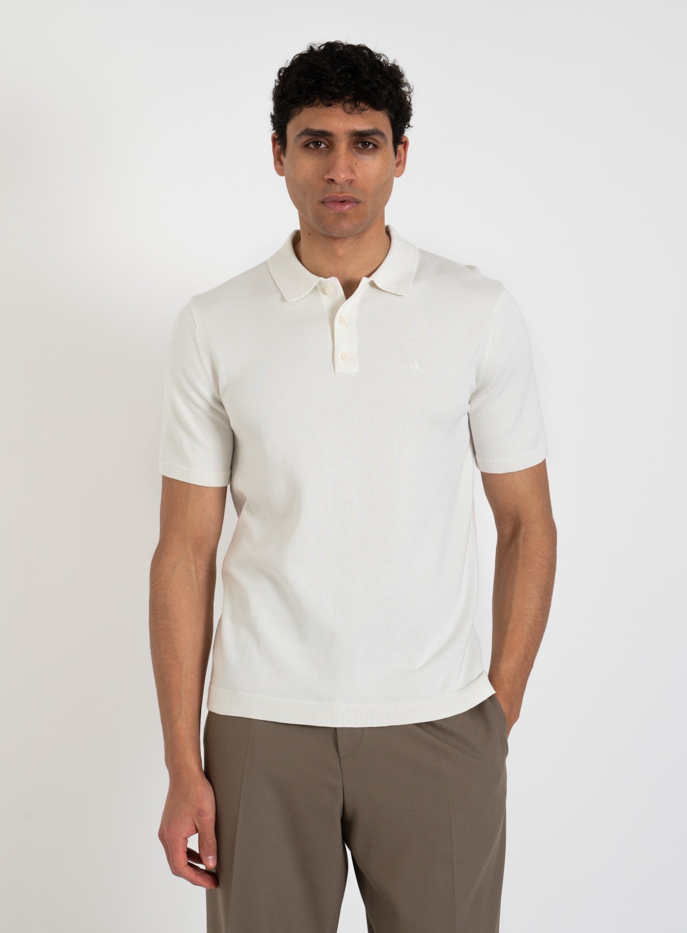 251-K10K114476 KNITTED SUPIMA COTTON POLO S/S