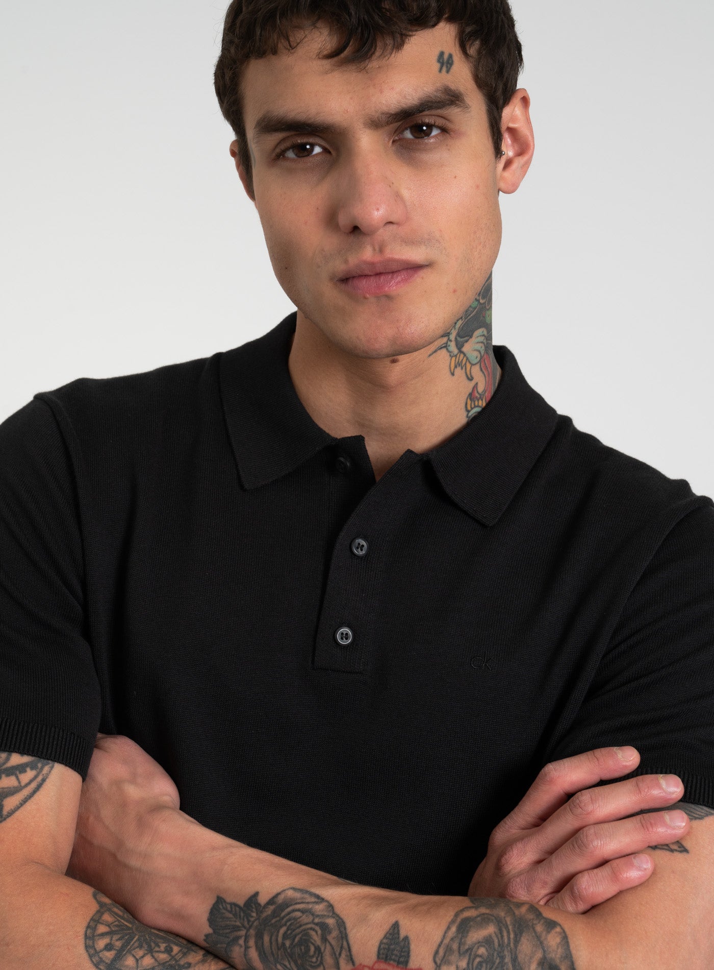 251-K10K114476 KNITTED SUPIMA COTTON POLO S/S