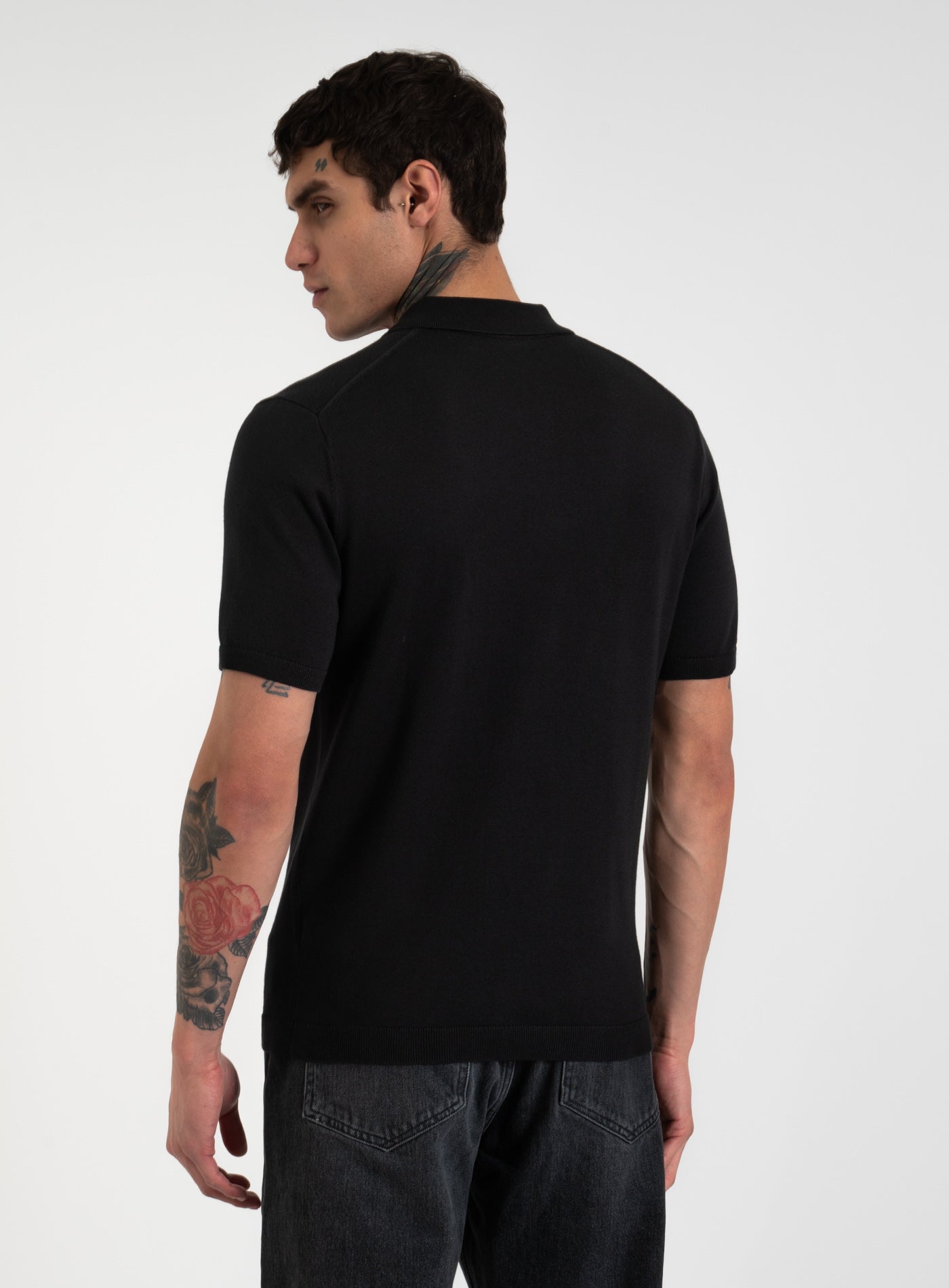 251-K10K114476 KNITTED SUPIMA COTTON POLO S/S
