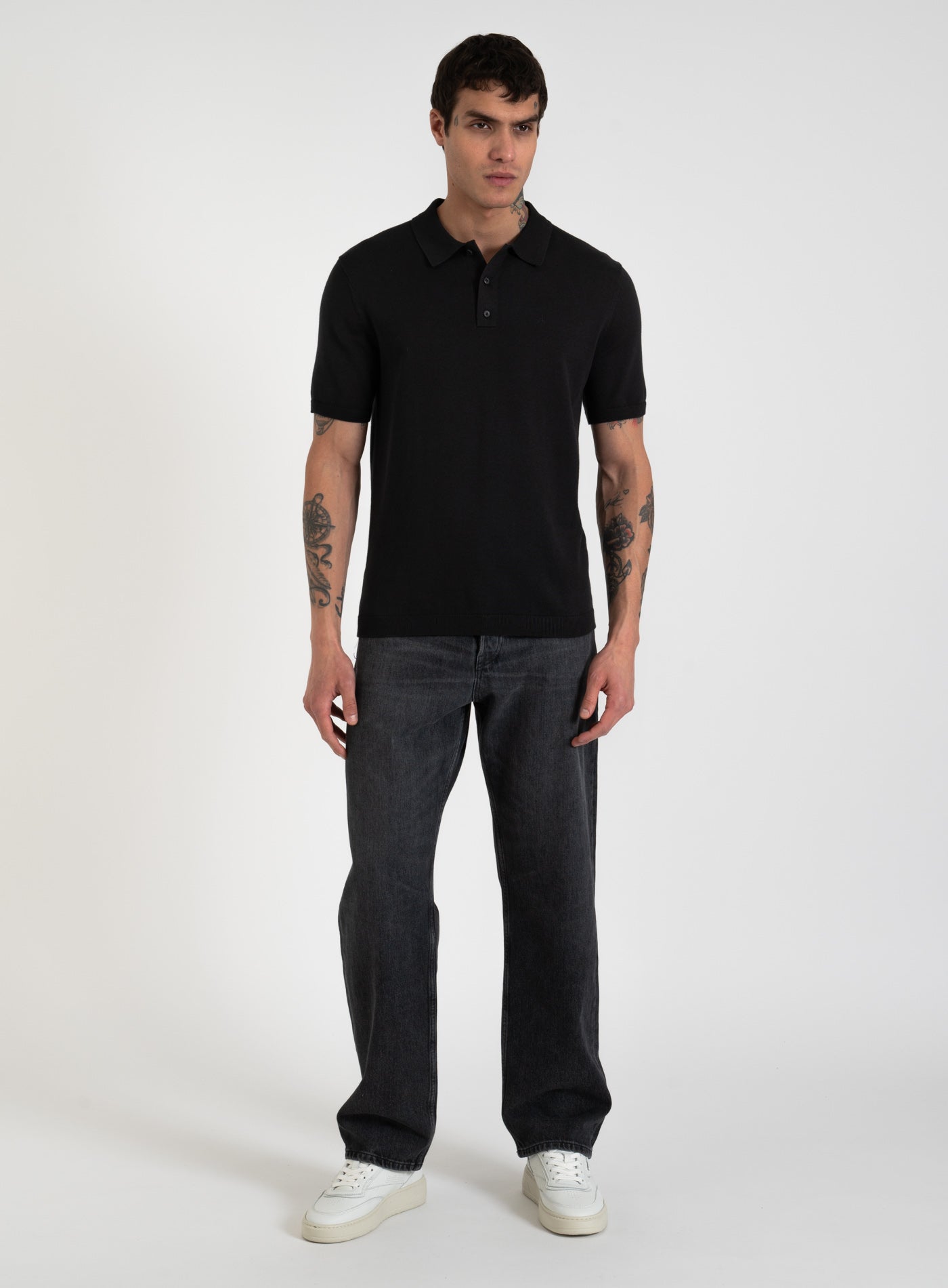 251-K10K114476 KNITTED SUPIMA COTTON POLO S/S
