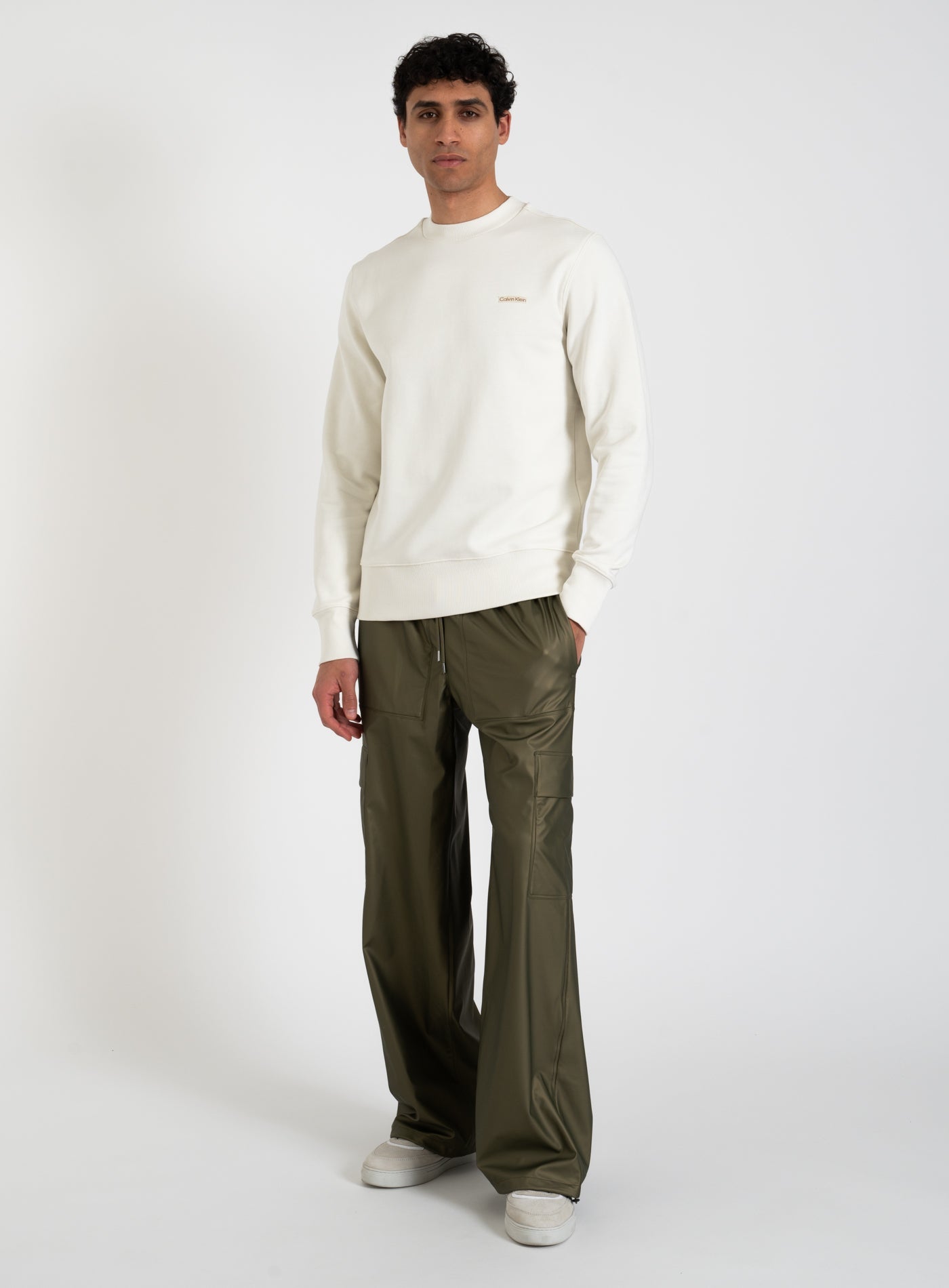 251-J30J327530 CALVIN KLEIN LABEL CREWNECK