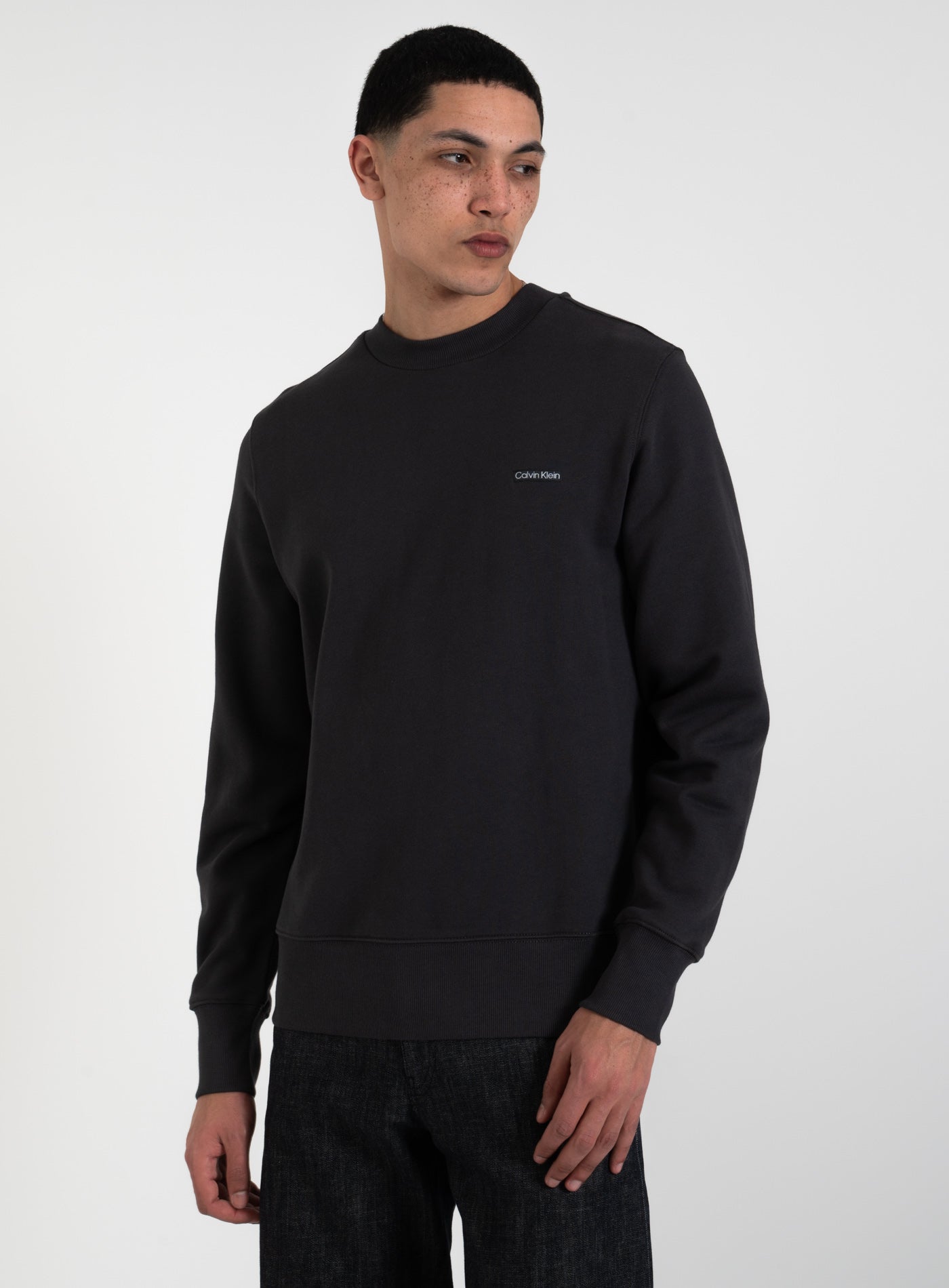 251-J30J327530 CALVIN KLEIN LABEL CREWNECK