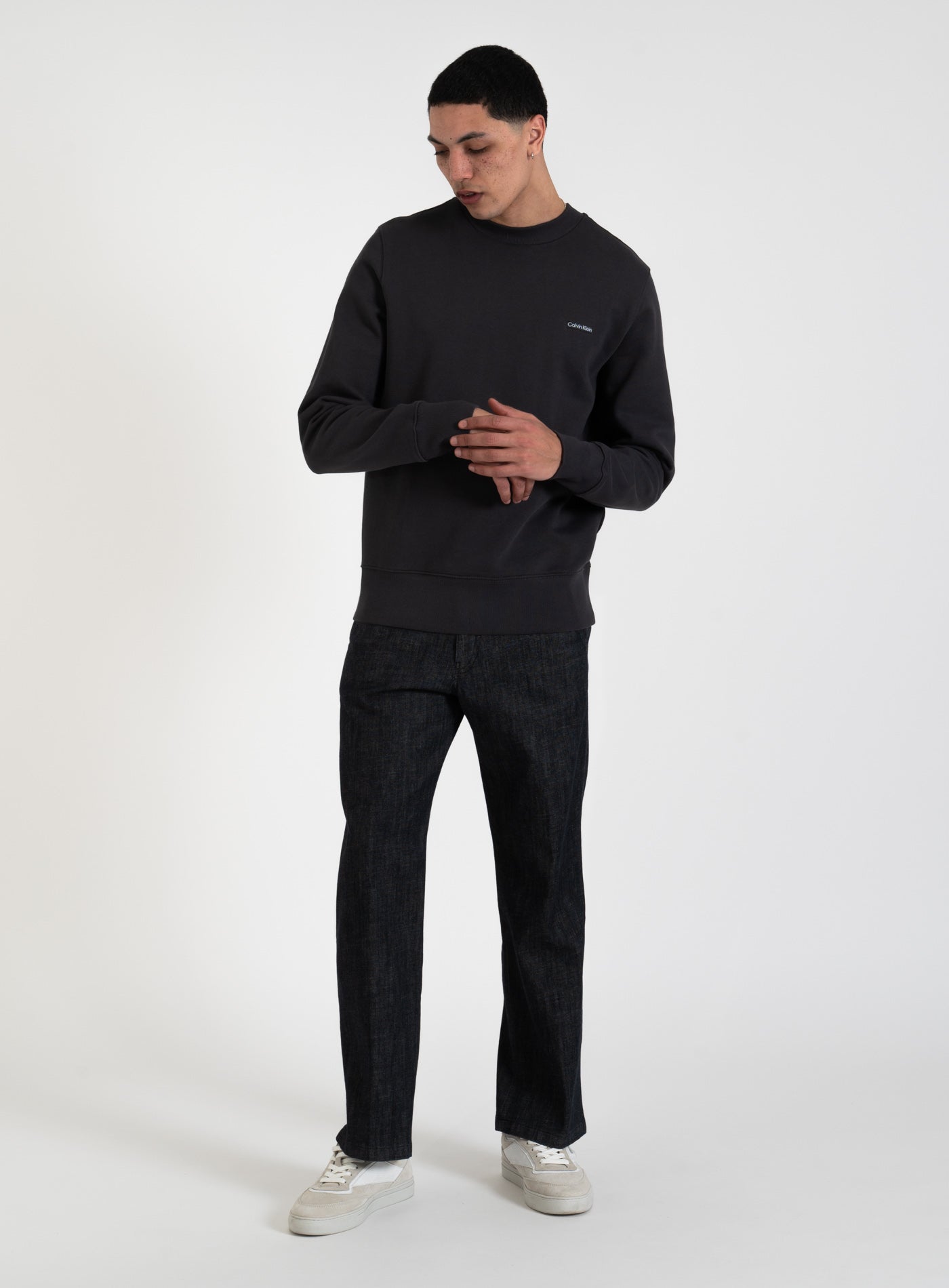 251-J30J327530 CALVIN KLEIN LABEL CREWNECK