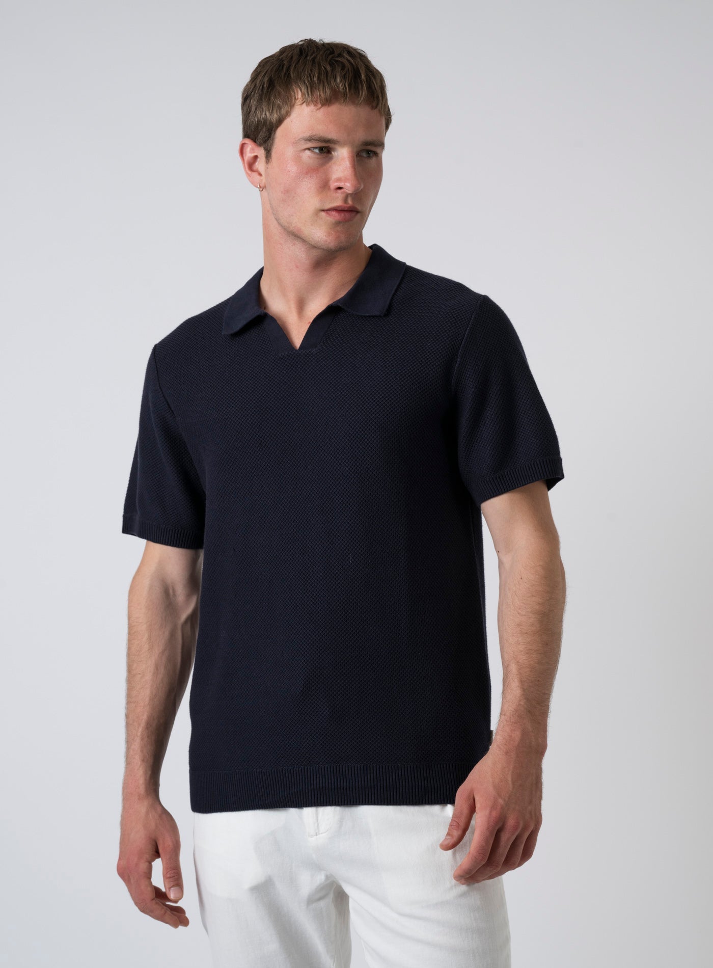 251-CCEASTON KNIT SPLIT NECK SS 12273012