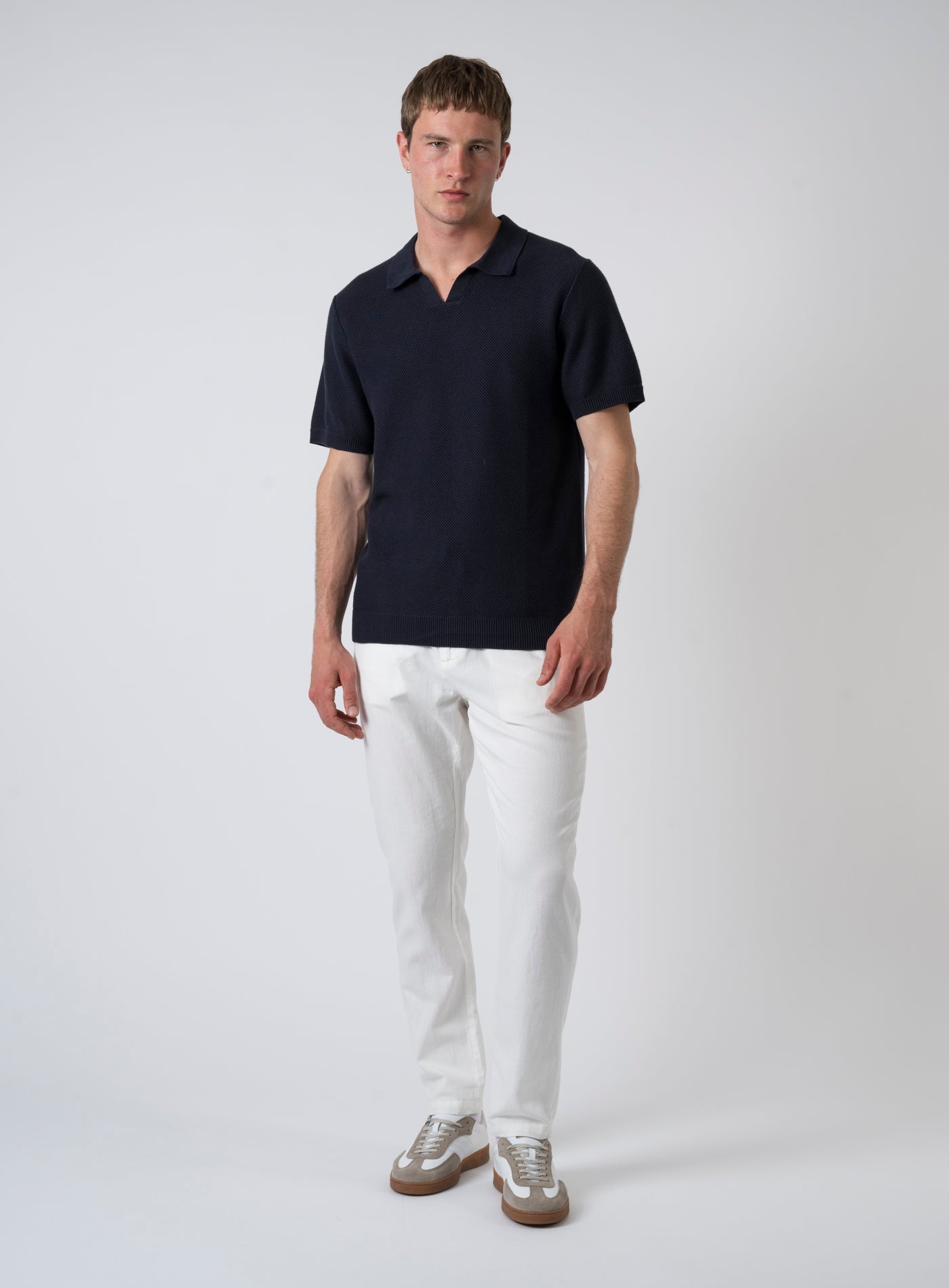 251-CCEASTON KNIT SPLIT NECK SS 12273012