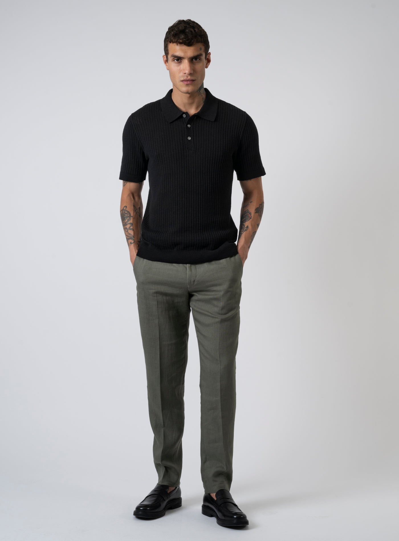 251-BLAKIAN KNIT STRUCTURE POLO 122711457