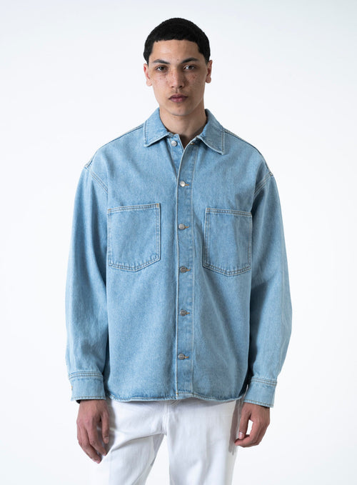 251-HENRY DENIM OBERSHIRT LS 12271059