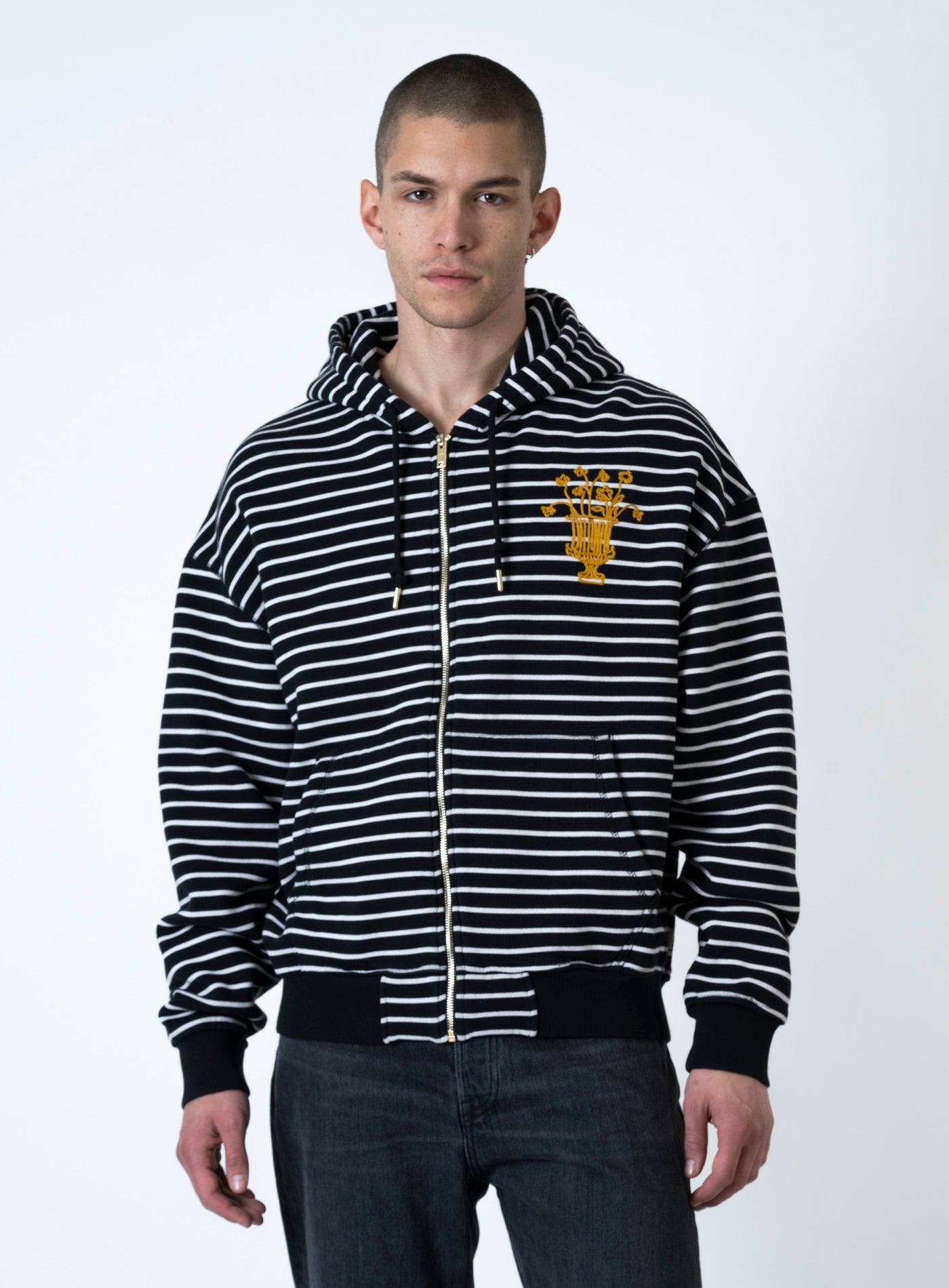 251-4251-2103 VASO STRIPED ZIP HOODY
