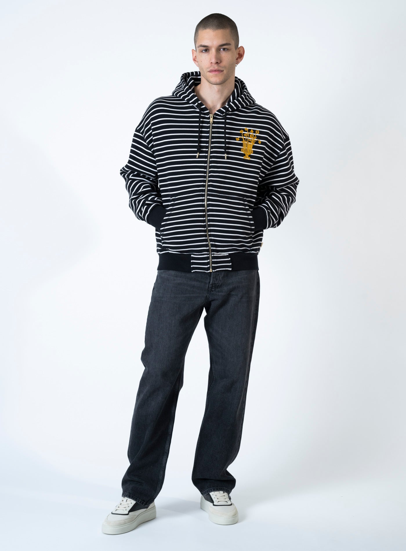 251-4251-2103 VASO STRIPED ZIP HOODY