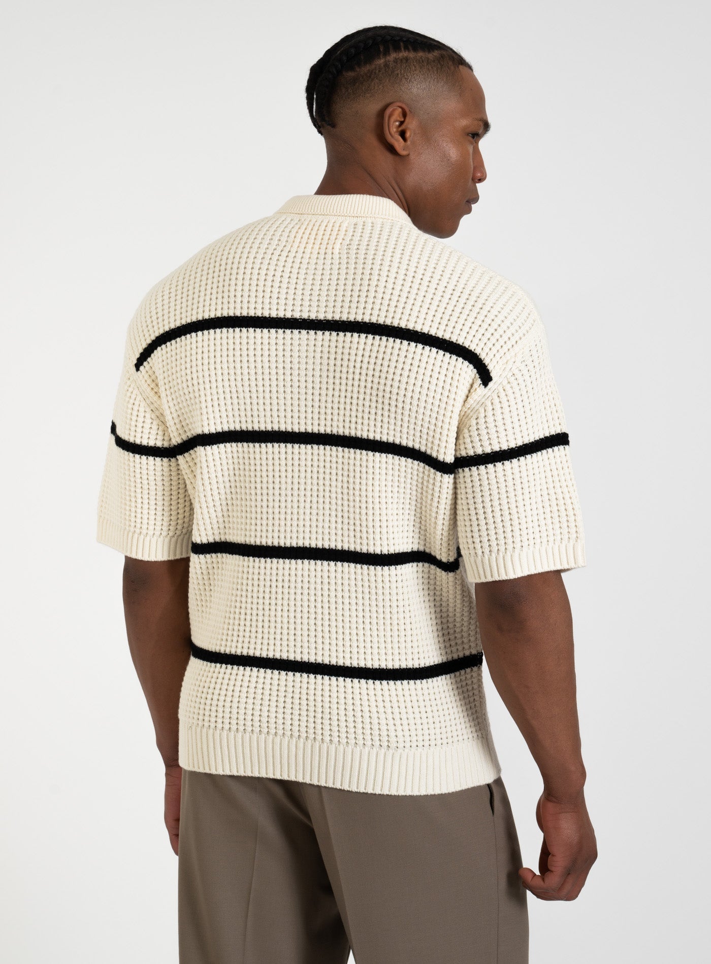 251-4251-3001 WAFFLE KNIT POLO