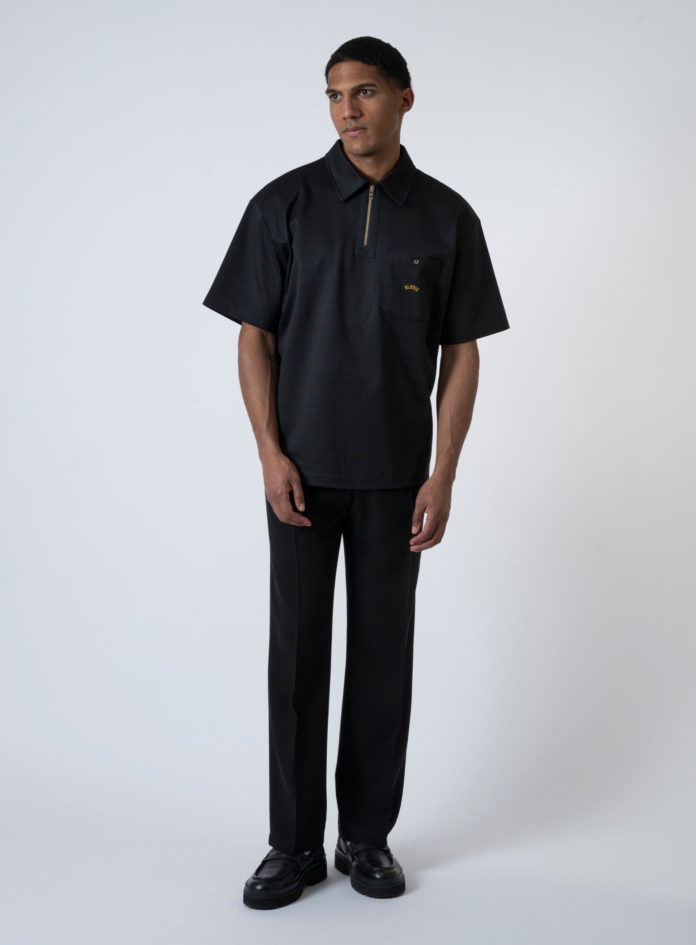251-4251-2603 WAFFLE KNIT POLO