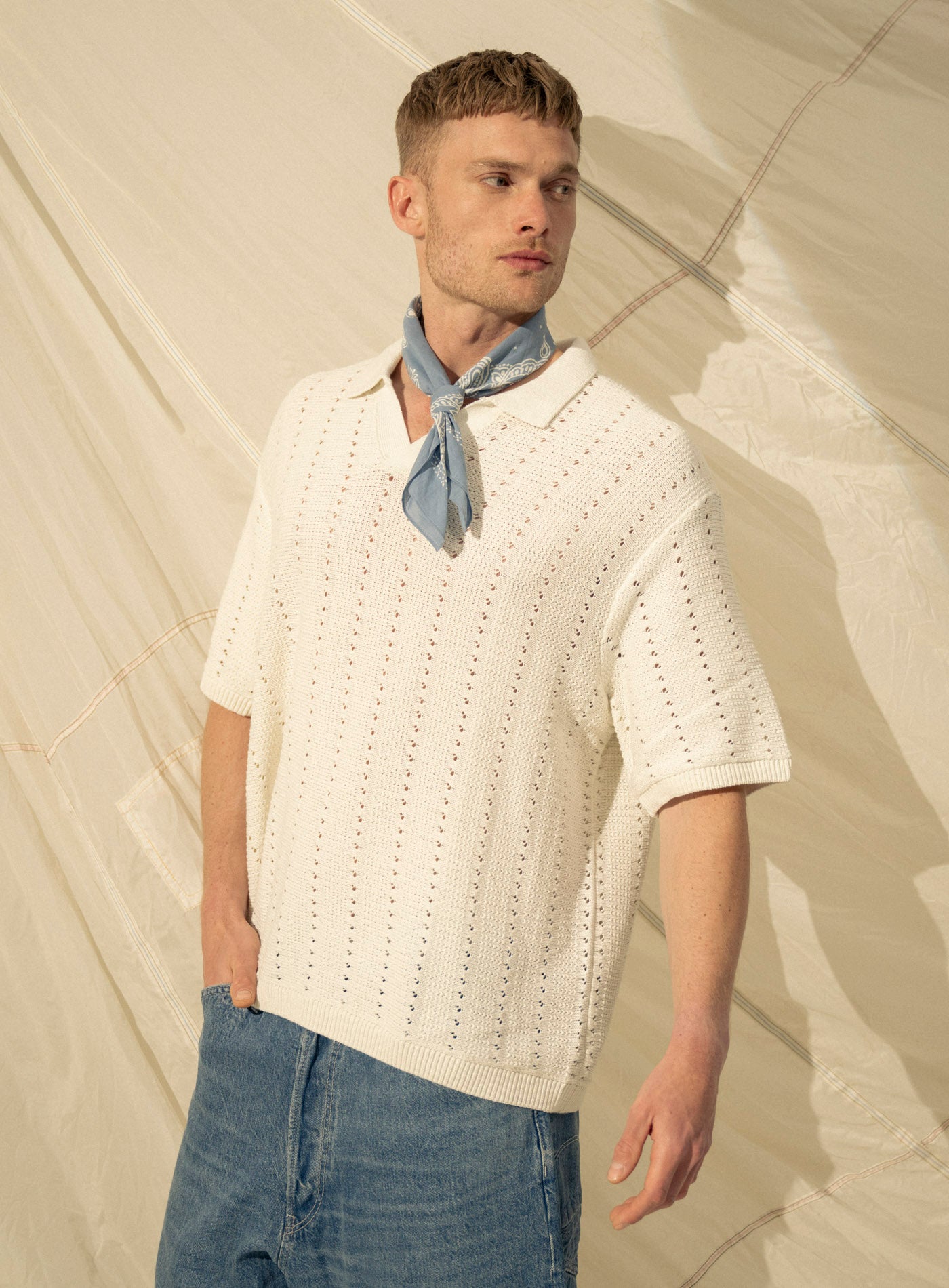251-PAROS KNIT EASTERS CROCHET POLO 12272562